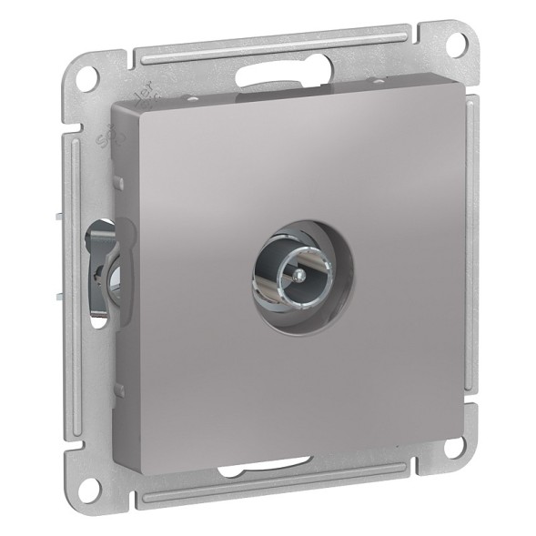 TV Розетка Schneider Electric Atlasdesign Алюминий оконечная 1DB, механизм ATN000391