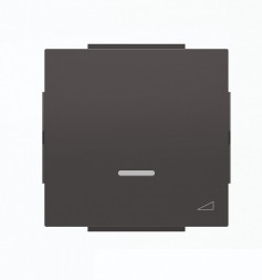 Клавиша ABB Sky Чёрный бархат для механизма клавишного светорегулятора 2CLA856010A1501 8560.1 NS