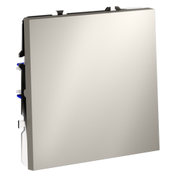 Выключатель с самовозвратом встраиваемый VOLTUM S70 одноклавишный 10А, (кашемир)