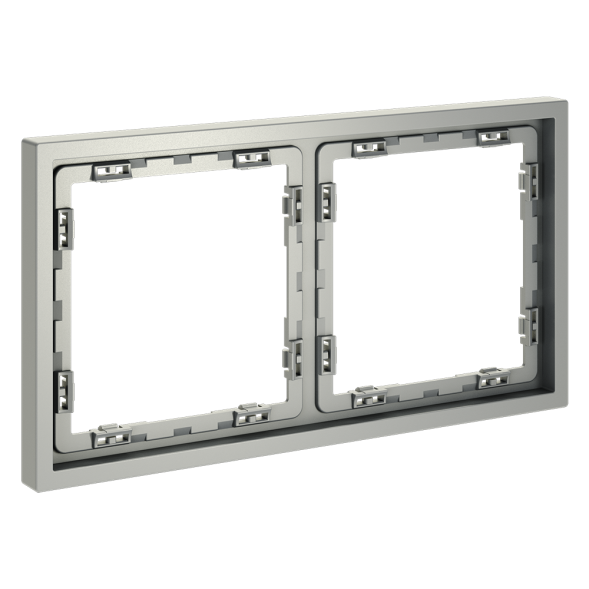 Рамка пластиковая VOLTUM S70 на 2 поста, (сталь)