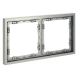 Рамка пластиковая VOLTUM S70 на 2 поста, (сталь)