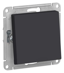 AQUA Переключатель Schneider Electric Atlasdesign Карбон 1-клавишный IP44, схема 6, 10АХ ATN441061