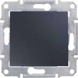 Выключатель Schneider Electric Sedna графит 1кл 10A SDN0100170