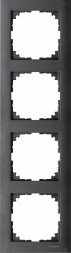 Рамка Merten M-Pure Антрацит 4 поста MTN4040-3614