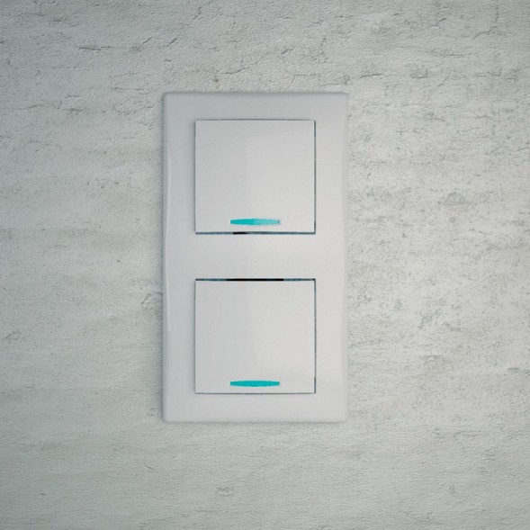 Переключатель Schneider Electric Sedna белый 2 напр с подсветкой SDN1500221