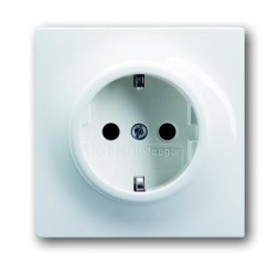 Розетка ABB Impuls альпийский белый SCHUKO 16А 250В с защитными шторками 2CKA002013A4953 20 EUCKS-74