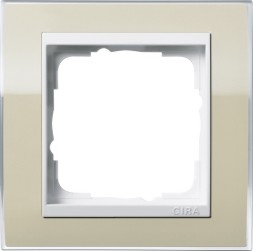 Рамка Gira Event Clear Песочный / Белый 1 пост 0211773