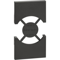 Накладка розетки Bticino Living Now черная IT/GER 2 KG03