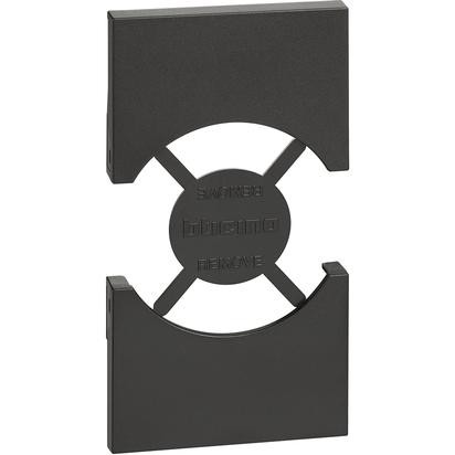 Накладка розетки Bticino Living Now черная IT/GER 2 KG03