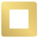 Рамка Schneider Electric Unica Studio Metal Золото / Бежевый 1 пост NU280260