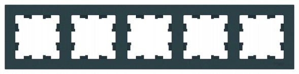 Рамка Schneider Electric Atlasdesign Изумрудный 5 постов ATN000805