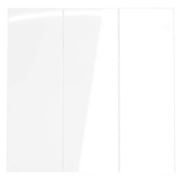 Клавиши для выключателя/переключателя трехклавишного, S70 (белый глянцевый)