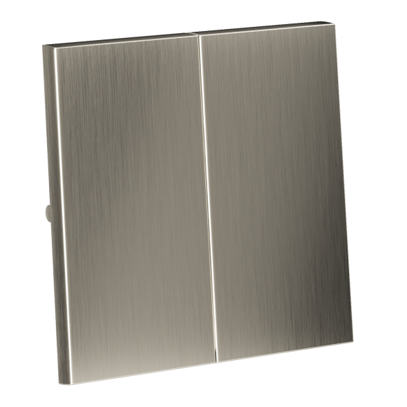 Клавиши для выключателя/переключателя двухклавишного, S70 Metal (никель)