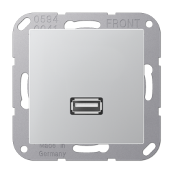 Плата Jung SL серия крашеный алюминий гнезда USB MAA1122AL