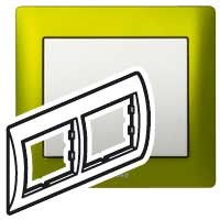 Рамка Legrand Galea Life Зеленый 2 поста 771922