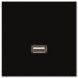 Плата Jung SL серия черный гнезд USB MALS1122SW