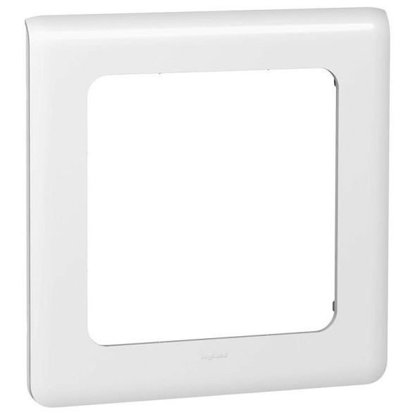 Рамка Legrand Mosaic Белый для механизмов с большой лицевой панелью 1-модульная 078839