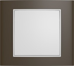 Рамка Berker B.3 Коричневый / Полярная белизна 1 пост 10113021