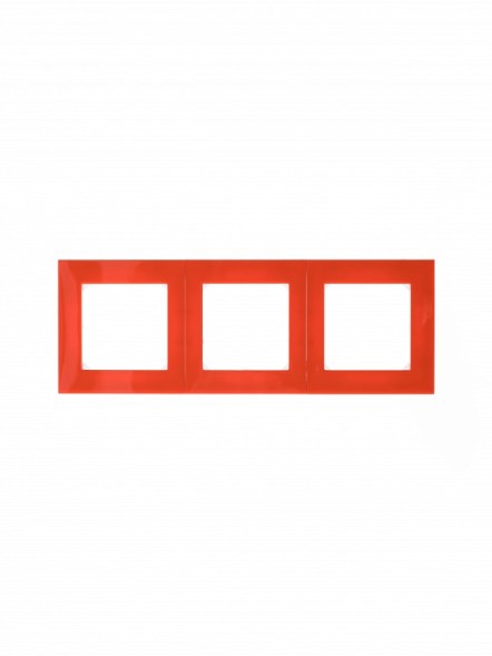 Рамка ABB Levit Оранжевый / Дымчатый чёрный 3 поста 2CHH015030A6066 3901H-A05030 66W