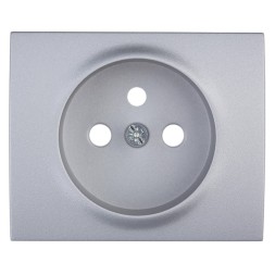 Лицевая панель Legrand Galea Life алюминий для розетки 2к+З французский стандарт 771327