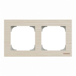 Рамка ABB Sky Белый ясень 2 поста 2CLA857200A2001 8572 FR