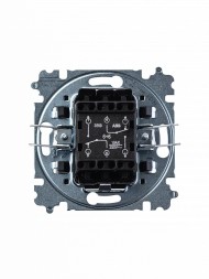 Переключатель ABB Levit кофе макиато / белый двухклавишный 2CHH595245A6018 3559H-A52445 18W