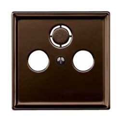 Накладка Merten Artec коричневый TV/FM/SAT MTN4123-4015