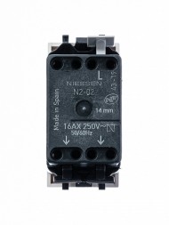 Механизм переключателя ABB Zenit альпийский белый одноклавишного с клавишей 1 модуль 2CLA210200N1101 N2102 BL