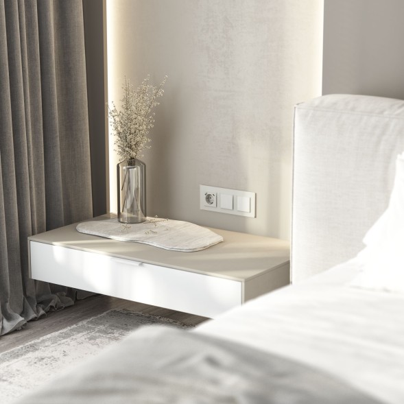 Розетка с заземлением, шторками и USB тип A+C (белый матовый) Werkel W1171761