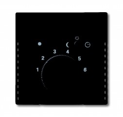 Плата центральная (накладка) ABB Future чёрный бархат для механизма терморегулятора (термостата) 1095 U 1096 U 2CKA001710A3909 1795-885