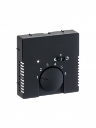 Плата центральная (накладка) ABB Future чёрный бархат для механизма терморегулятора (термостата) 1095 U 1096 U 2CKA001710A3909 1795-885