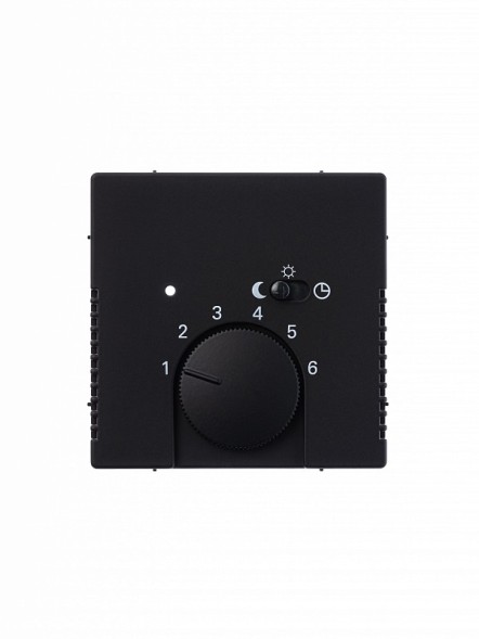 Плата центральная (накладка) ABB Future чёрный бархат для механизма терморегулятора (термостата) 1095 U 1096 U 2CKA001710A3909 1795-885