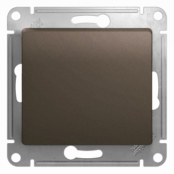 1-клавишный Переключатель, сх.6, 10АХ, механизм Schneider Electric Glossa Шоколад GSL000861