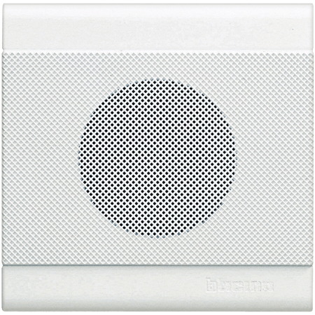 Внутренняя сирена Bticino Living Light Белый для охранной сигнализации, для установки в коробку 506Е, сила звука 90дБ на расстоянии 3м N4070