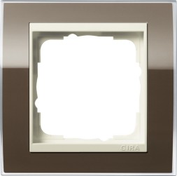 Рамка Gira Event Clear Коричневый / Кремовый 1 пост 0211761