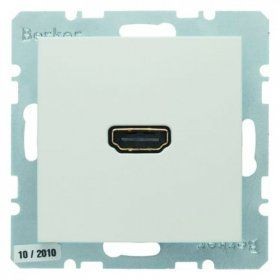 Розетка HDMI-CABLE Berker S.1 полярная белезна 3315438989