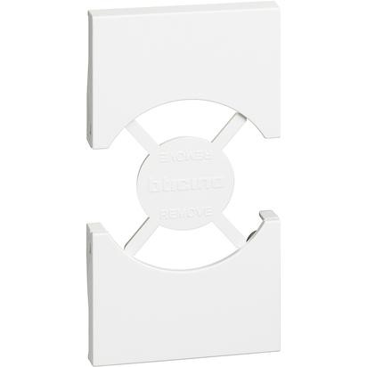 Накладка розетки Bticino Living Now белая IT/GER 2 KW03