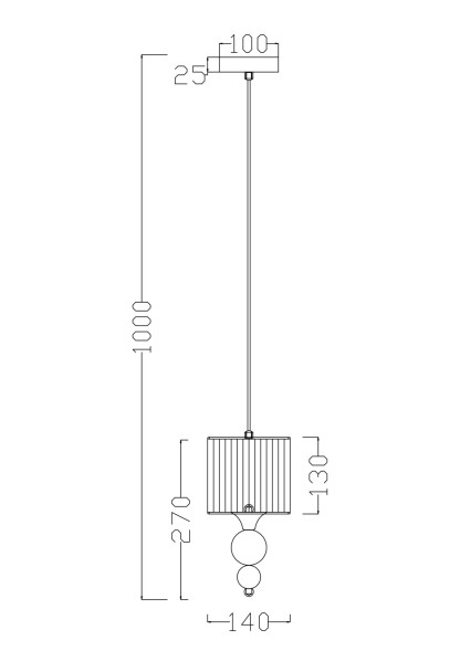 Подвесной светильник Freya FR5093PL-01CH