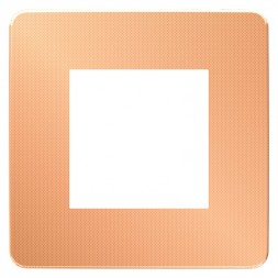 Рамка Schneider Electric Unica Studio Metal Медь / Антрацит 1 пост NU280258