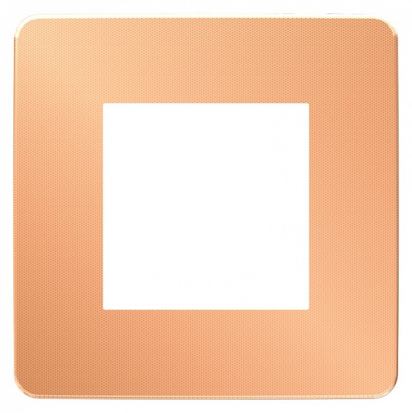 Рамка Schneider Electric Unica Studio Metal Медь / Антрацит 1 пост NU280258