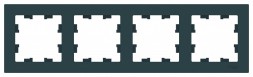 Рамка Schneider Electric Atlasdesign Изумрудный 4 поста ATN000804