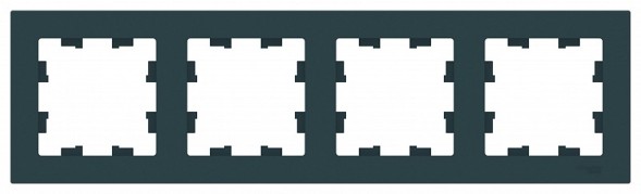 Рамка Schneider Electric Atlasdesign Изумрудный 4 поста ATN000804