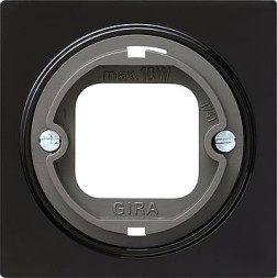 Накладка Gira S-color Черный для штыкового затвора для светового сигнала для крышек со штыковым затвором 065947