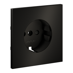 Накладка для розетки с заземлением и защитными шторками, S70 Metal (антрацит)