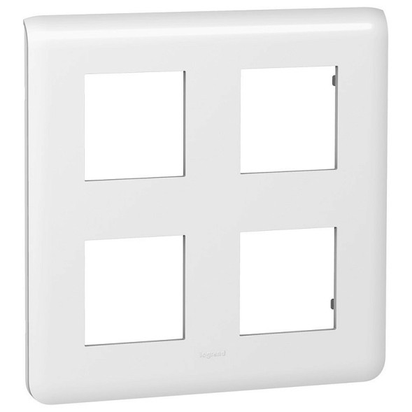 Рамка Legrand Mosaic Белый 2х2х2-модульная 078838