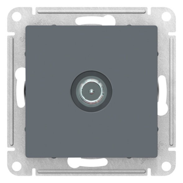 Розетка оконечная телевизионная (TV), одинарная Schneider Electric Glossa Антрацит GSL000791