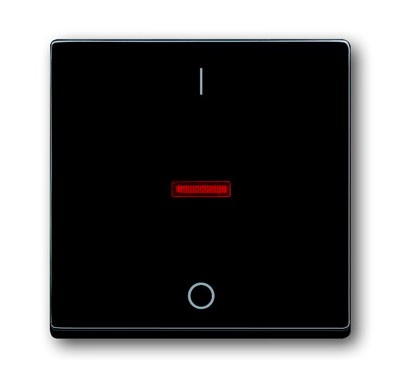 Клавиша ABB Future антрацит для 1-клавишного выключателя/переключателя/кнопки с красной линзой с маркировкой &quot;I/O&quot; 2CKA001751A2927 1788-81