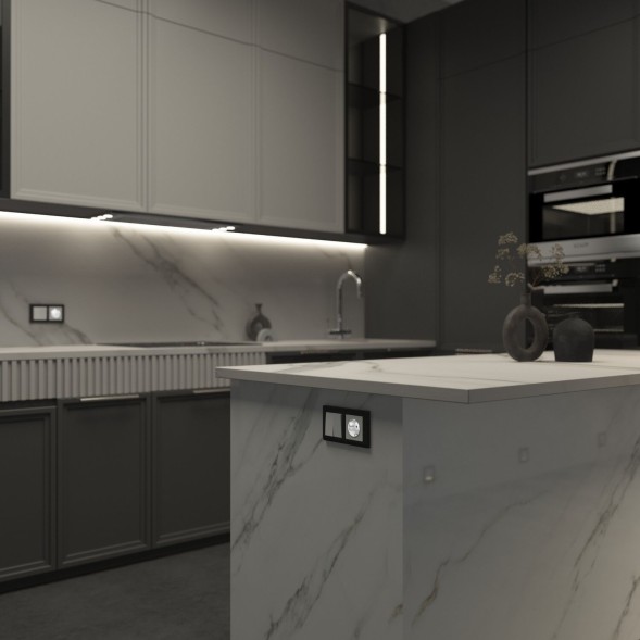 Розетка с подсветкой (белый матовый) Werkel W1171461