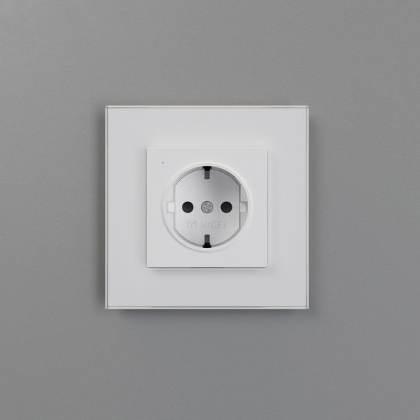 Розетка с подсветкой (белый матовый) Werkel W1171461