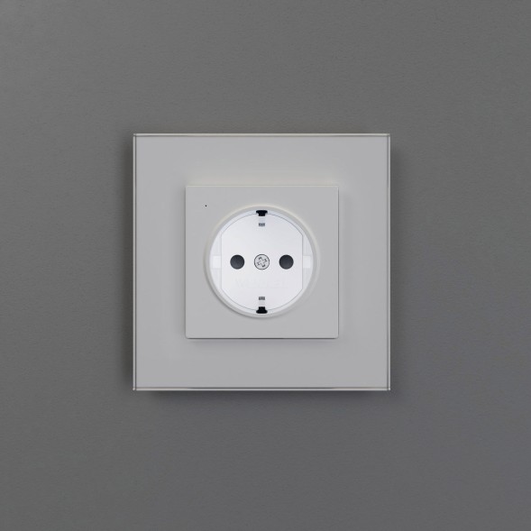 Розетка с подсветкой (белый матовый) Werkel W1171461